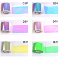 2021 unregelmäßige Zuckerspiegelglasstücke Aurora -Aufkleber für die Nagelkunstnageldekoration
